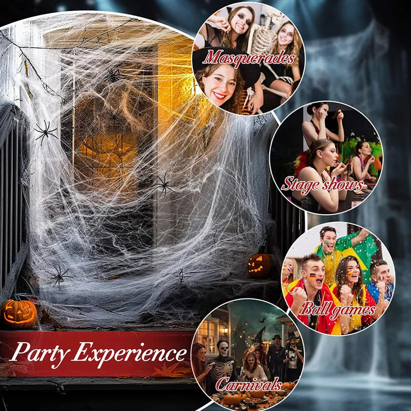 Pajęczyna sztuczna – dekoracja