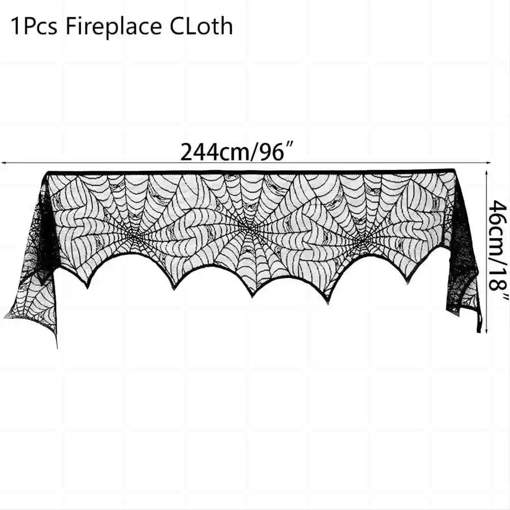 Czarna koronka dekoracyjna