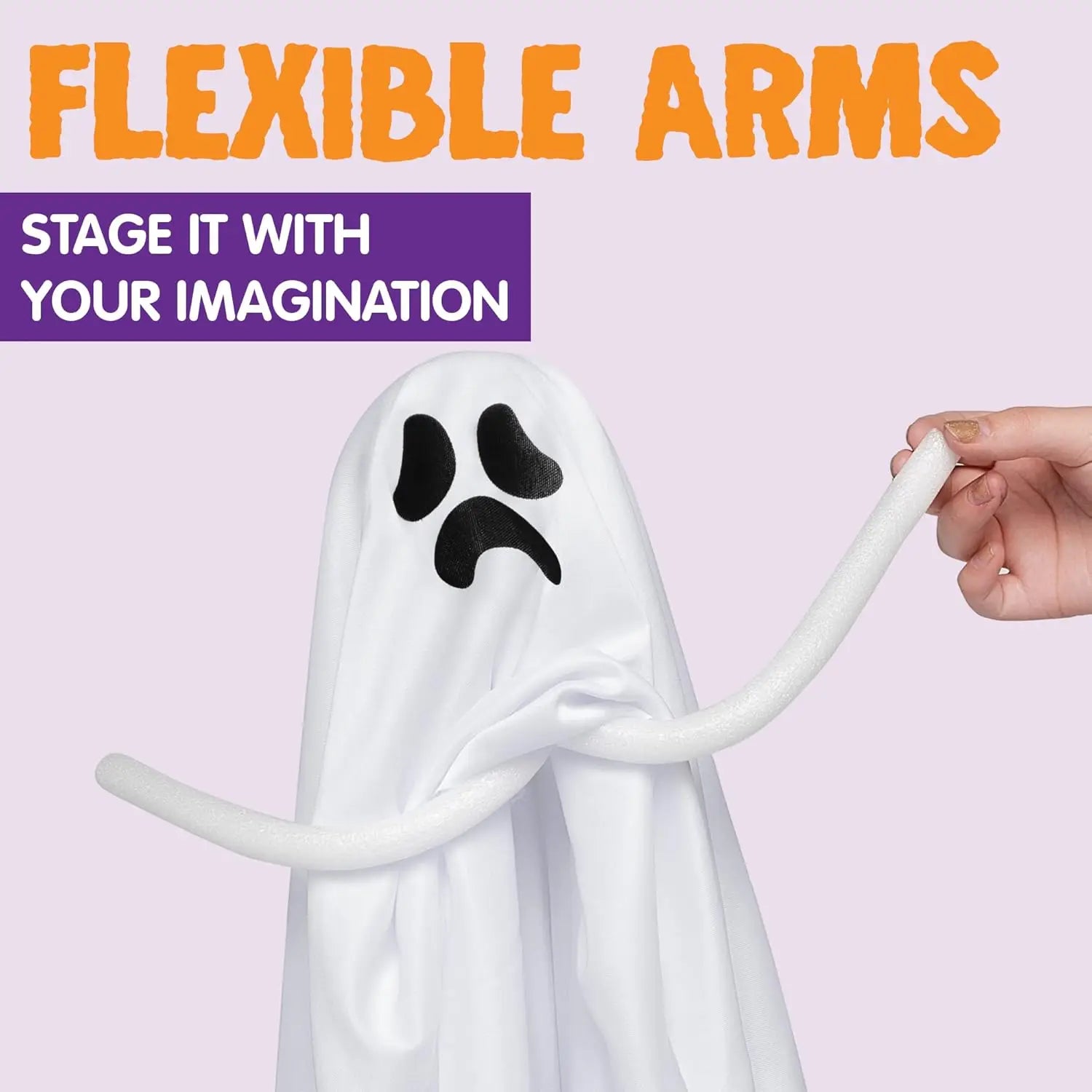 Wiszące duchy LED ciepłe światło