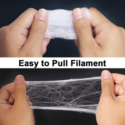 Sztuczna pajęczyna na Halloween