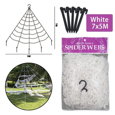 Gigantyczna pajęczyna z pająkiem