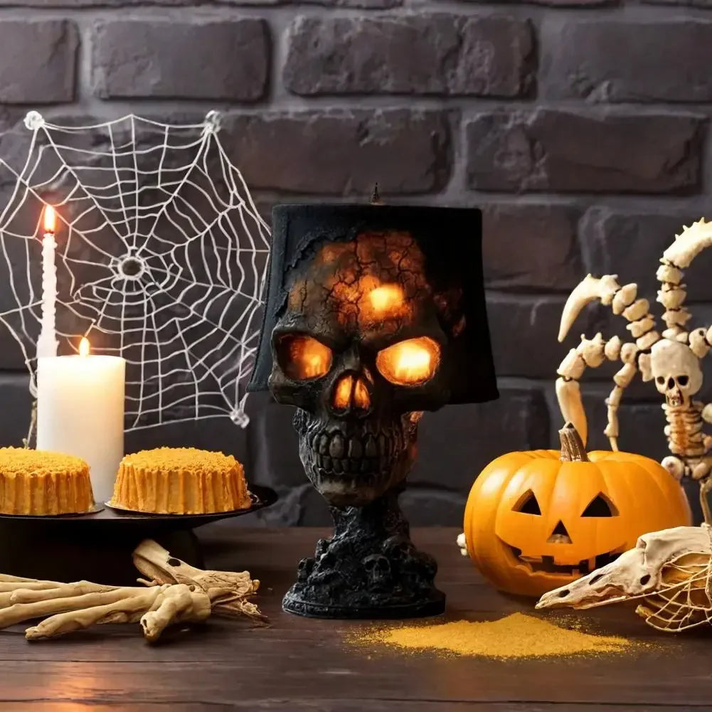 Lampka biurkowa – czaszka LED