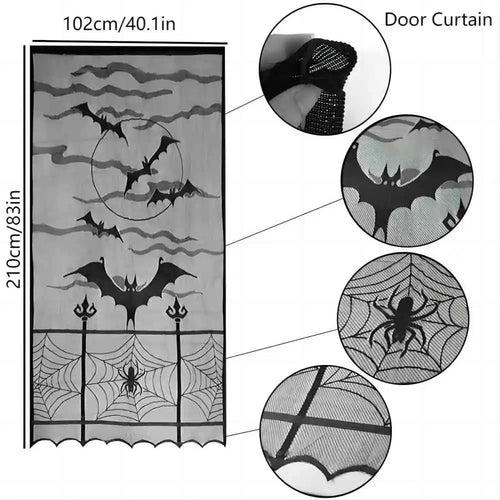 Czarna koronka dekoracyjna