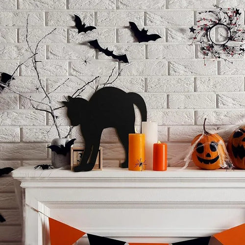 Drewniane drzwi dekoracyjne z dynią