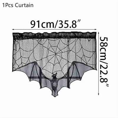 Czarna koronka dekoracyjna