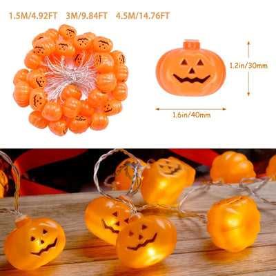 Lampki sznurkowe dynie LED 3–4,5 m
